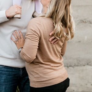 JCrew Tippi Sweater, Tan, Size Large